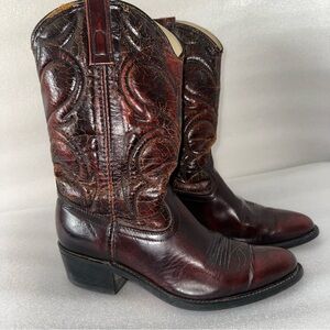 Men's Brown Leather Cowboy Boots